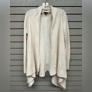 Coco + Carmen Cream Knit Cardigan with Waterfall Front O/S